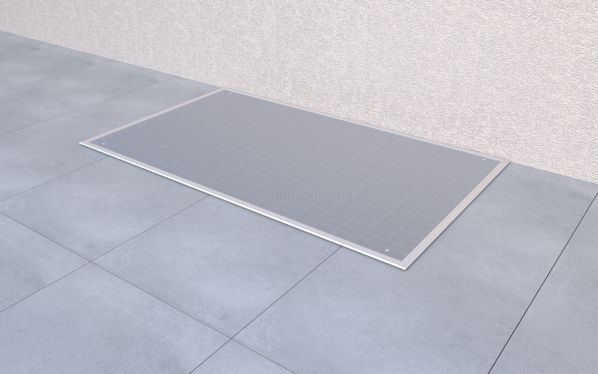 Begehbare Abdeckung, die superflachen Lichtschachtabdeckungen aus Edelstahlgewebe werden direkt auf den bestehenden Gitterrost aufgelegt und bieten so einen effektiven und dauerhaften Schutz vor Verunreinigungen.