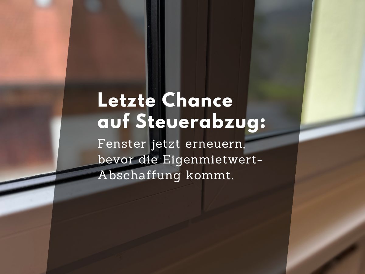 Letzte Chance auf Steuerabzug